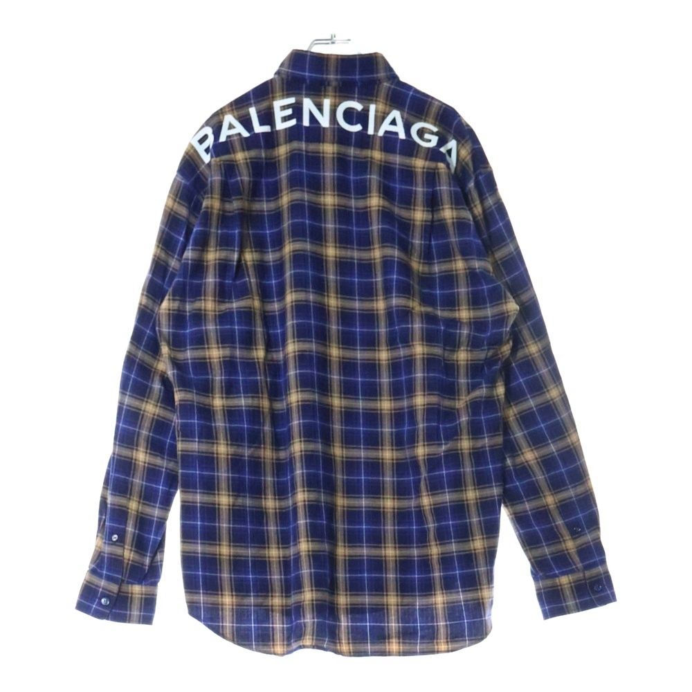 BALENCIAGA 長袖プルオーバー チェック柄 BALENCIAGA 【値下げ】BALENCIAGA 2022AW ヴィンテージ加工