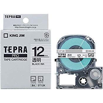 【中古】【非常に良い】キングジム テープカートリッジ テプラPRO 12mm ST12K 透明 o7r6kf1