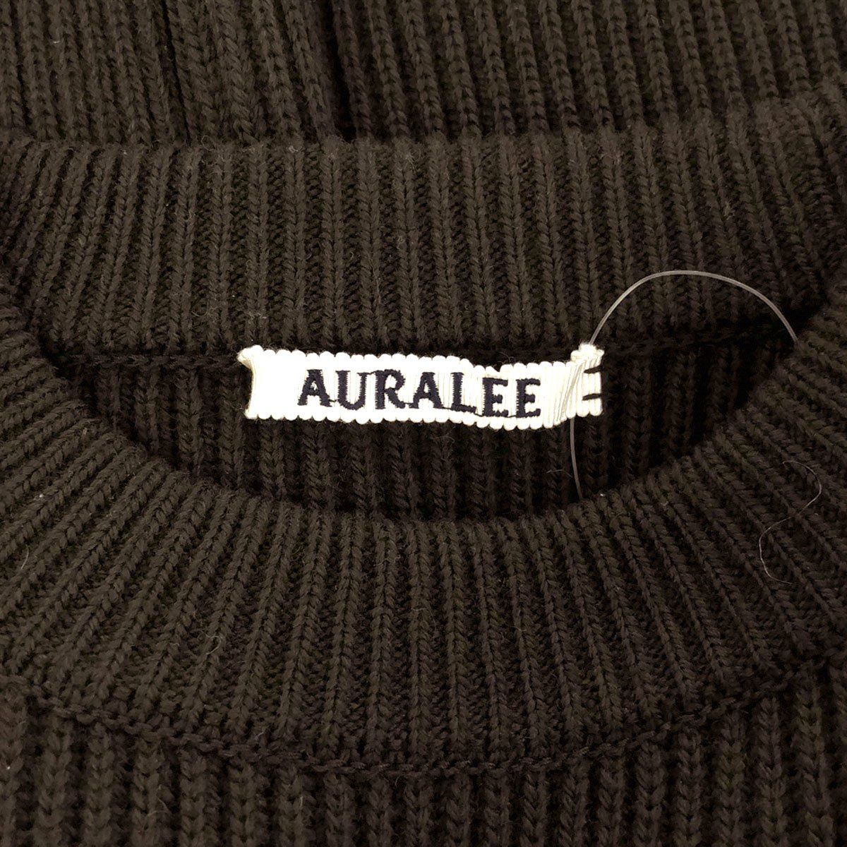 AURALEE オーラリー 23AW FRANCH MERINO RIB KNIT P/O フレンチメリノ 