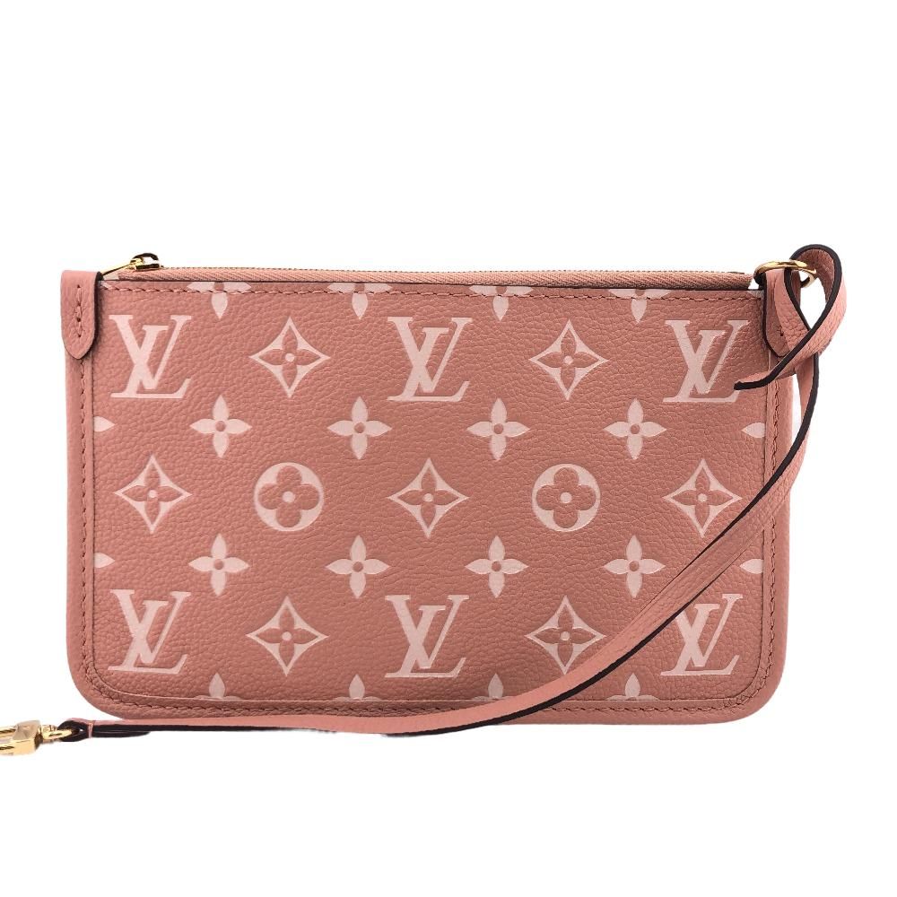 LOUIS VUITTON/ルイヴィトン ビトン M46298 付属ポーチ モノグラム アンプラント レザー ポーチ ピンク レディース ブランド