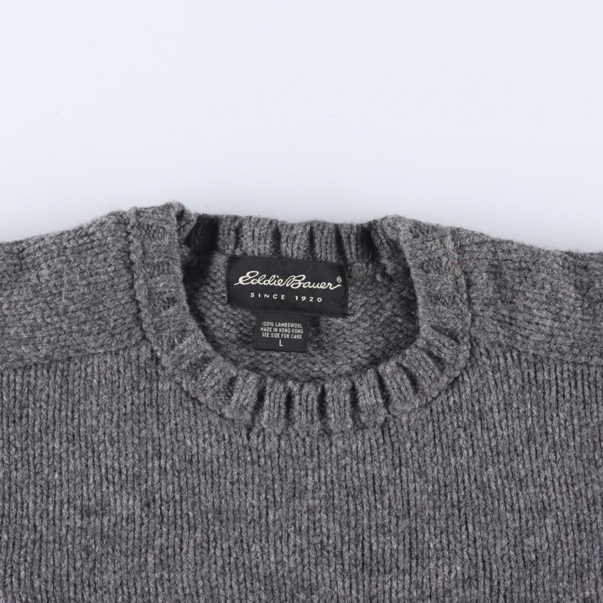 古着 エディーバウアー Eddie Bauer 総柄 ノルディックセーター メンズ 