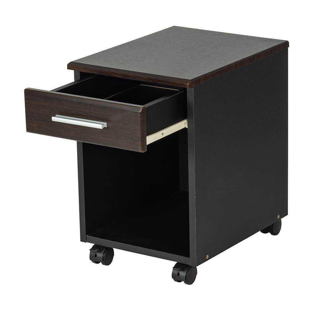 1点限り 新着商品 木製キャスターワゴン ダーク木目 ナカバヤシ AMW-201DM 仕事着