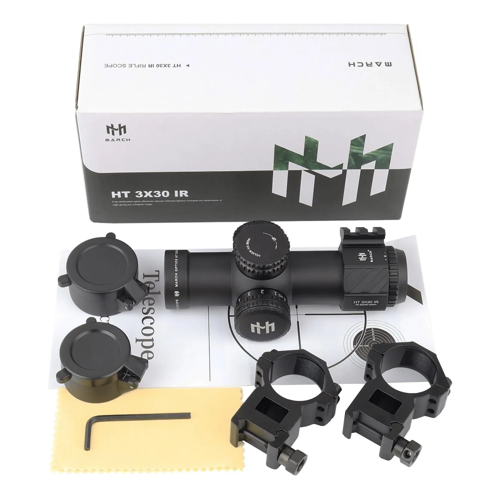 数量限定】20mmレールマウント付き 3倍固定倍率照準器 ショート