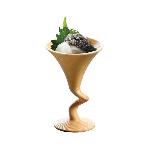 ヤマコー 用美 業務用 ひのき くねくねグラス yamaco 12116