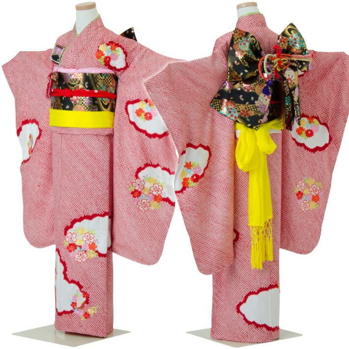 ≪美品≫正絹振袖9点フルセット【383】【150cm~160cmの方用】