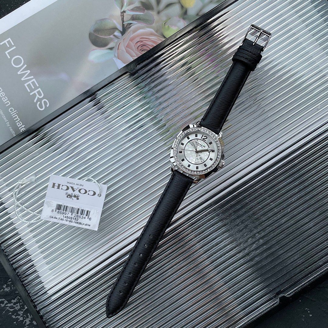 COACH コーチ レディース腕時計 36mm｜スワロフスキークリスタル× クオーツ｜ -WTO輸入4