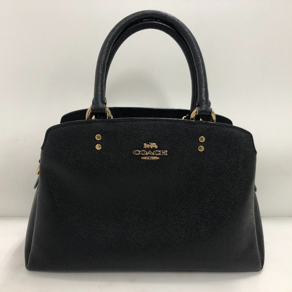 coach ハンドバッグ　3way ブラック　美品 極美品✨コーチ ローグ25 3way ハンドバッグ ペブルドレザー