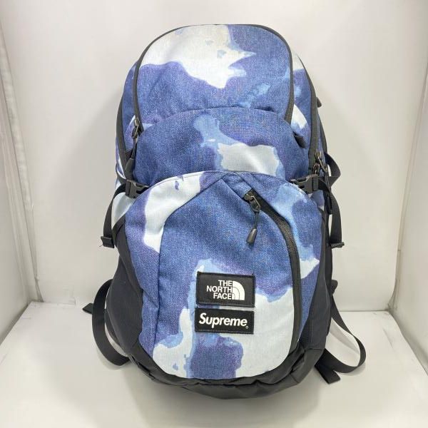 中古】SUPREME×THE NORTH FACE 21AW Bleached Denim Print Ponoco