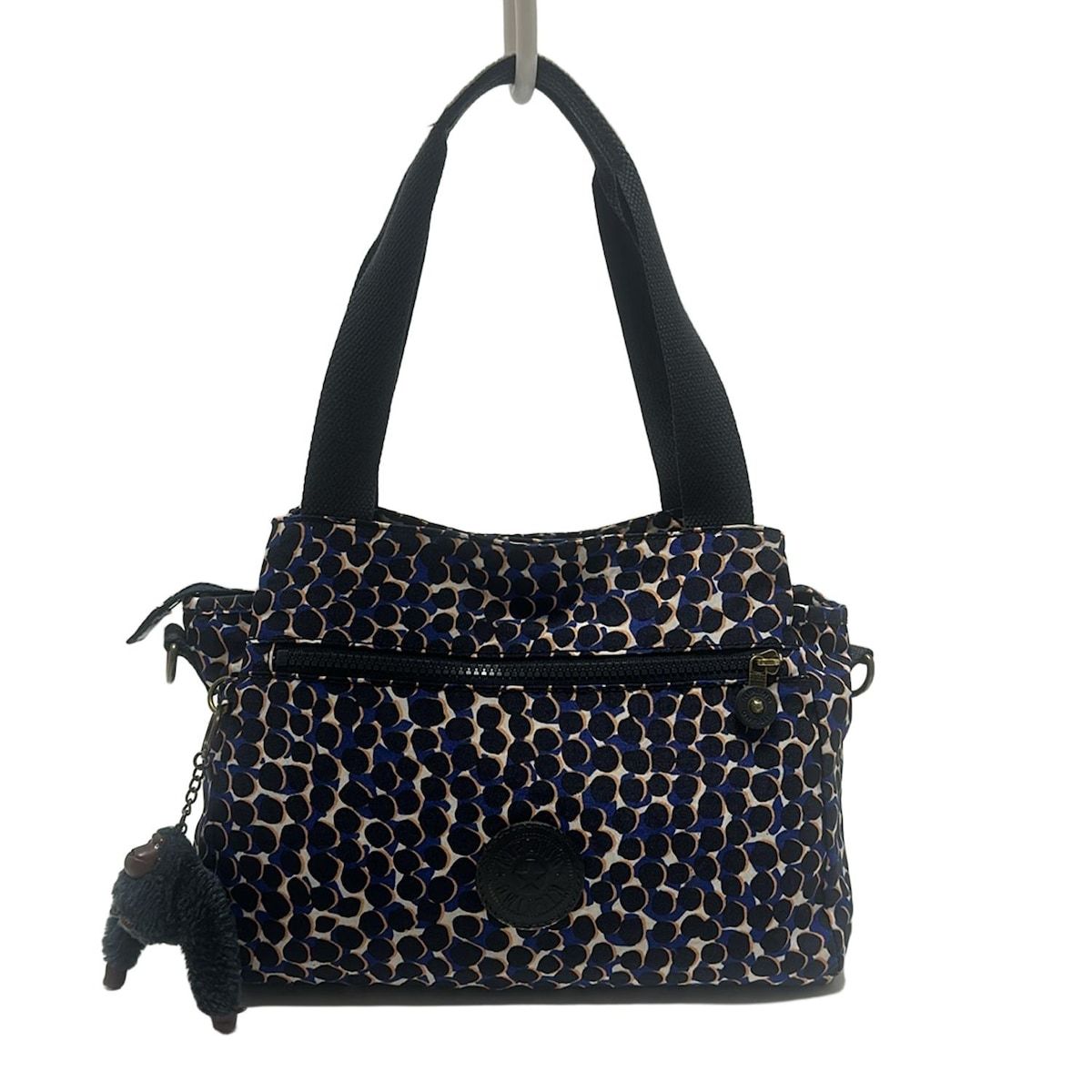 Kipling キプリング ハンドバッグ - ブルー×黒×オレンジ