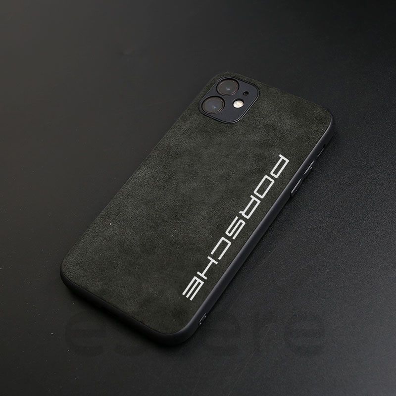 スマホケース iPhoneケース ポルシェ アイフォンケース 耐衝撃 iPhone13 iPhone14 iPhone15 iPhone16 全機種対応 裏毛皮 ソフトケース iPhoneアクセサリー ホワイト