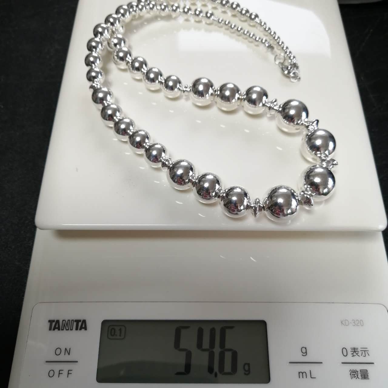 唯一無二】1点物!数珠形状ネックレス50cm!4・6・8・10・12・14mm 他