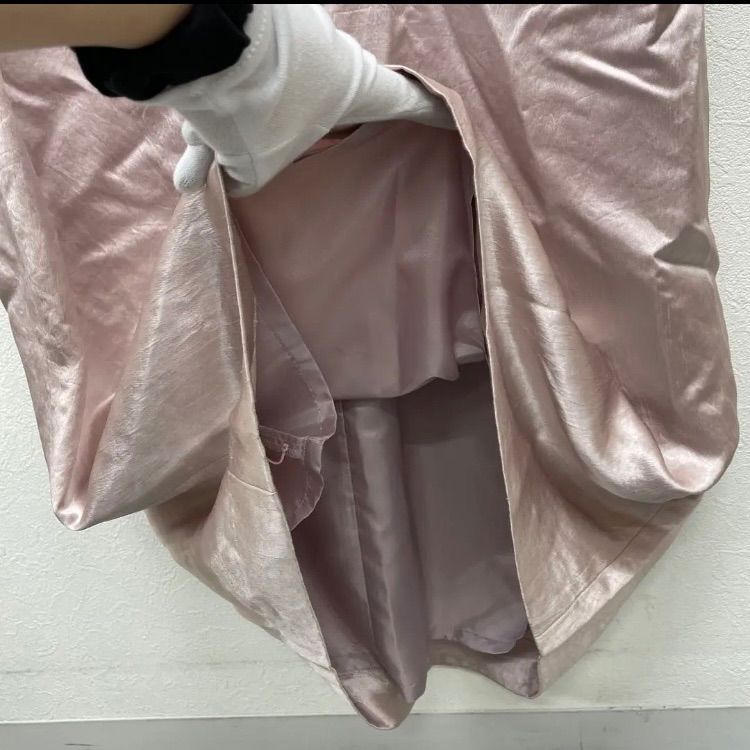 AP16 GRACECONTINENTAL Oサテンロングドレス ピンク WWW_MORNINGWALKER_COM