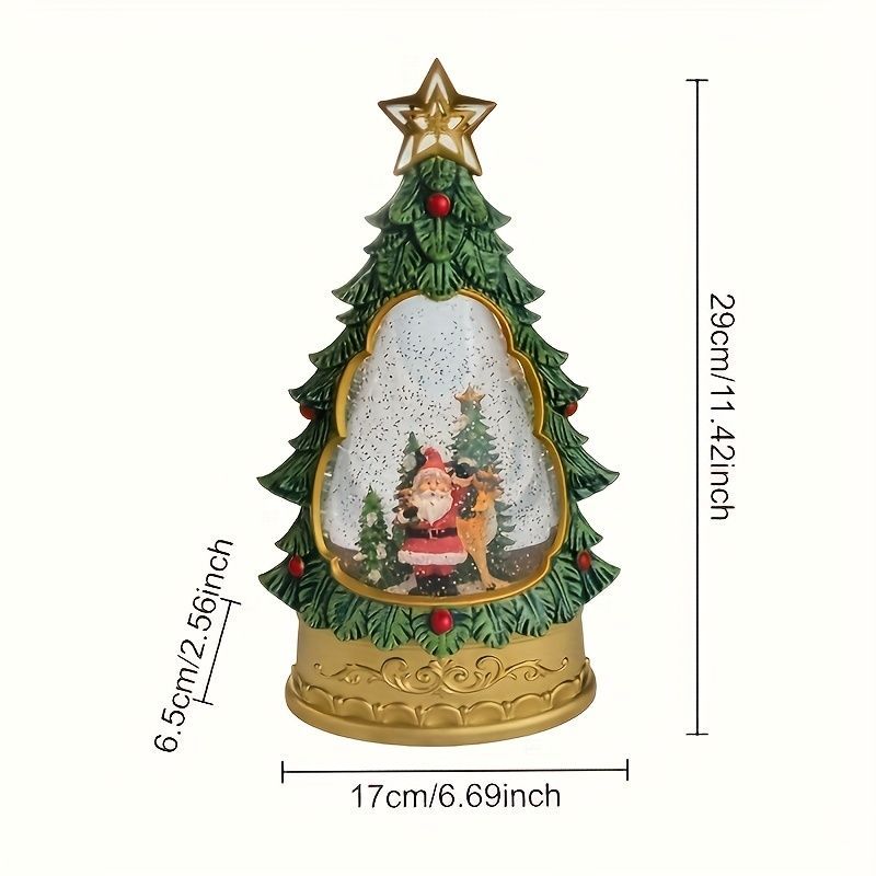 ツリーの中にいるサンタクロース スノードーム