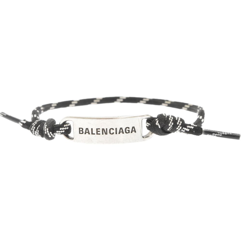 【関税込】BALENCIAGA◆ロゴプレート シューレース ブレスレット BALENCIAGA☆PLATE ブレスレット ロゴプレート☆すぐ届く