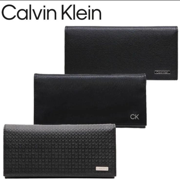 カルバンクラインCalvin Klein 財布 長財布 小銭入れ 31CK190001/3/5 レザー アクセサリー ブラック 小物 ビジネス カジュアル 箱付き