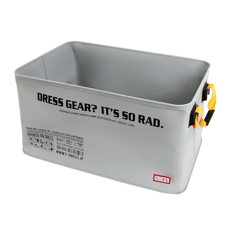 ドレス DRESS 防水キャリーカーゴ 72L グレー 防災 災害 トランクカーゴ コンテナ ウェーダー 大容量 収納 折り畳み 防水