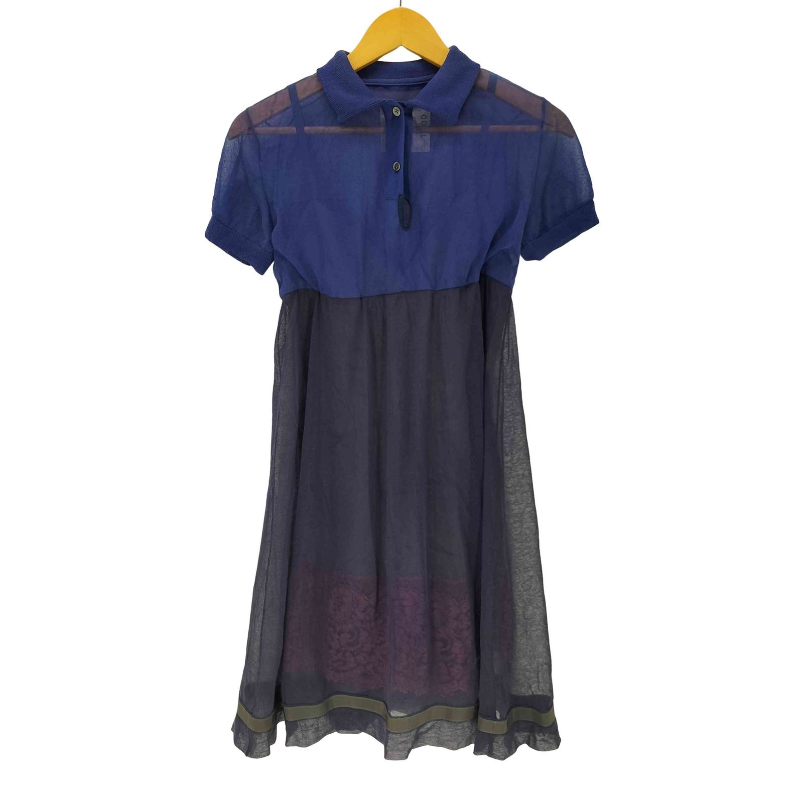 サカイ Sacai 12SS 花柄レース シアー コットン ニット バイ