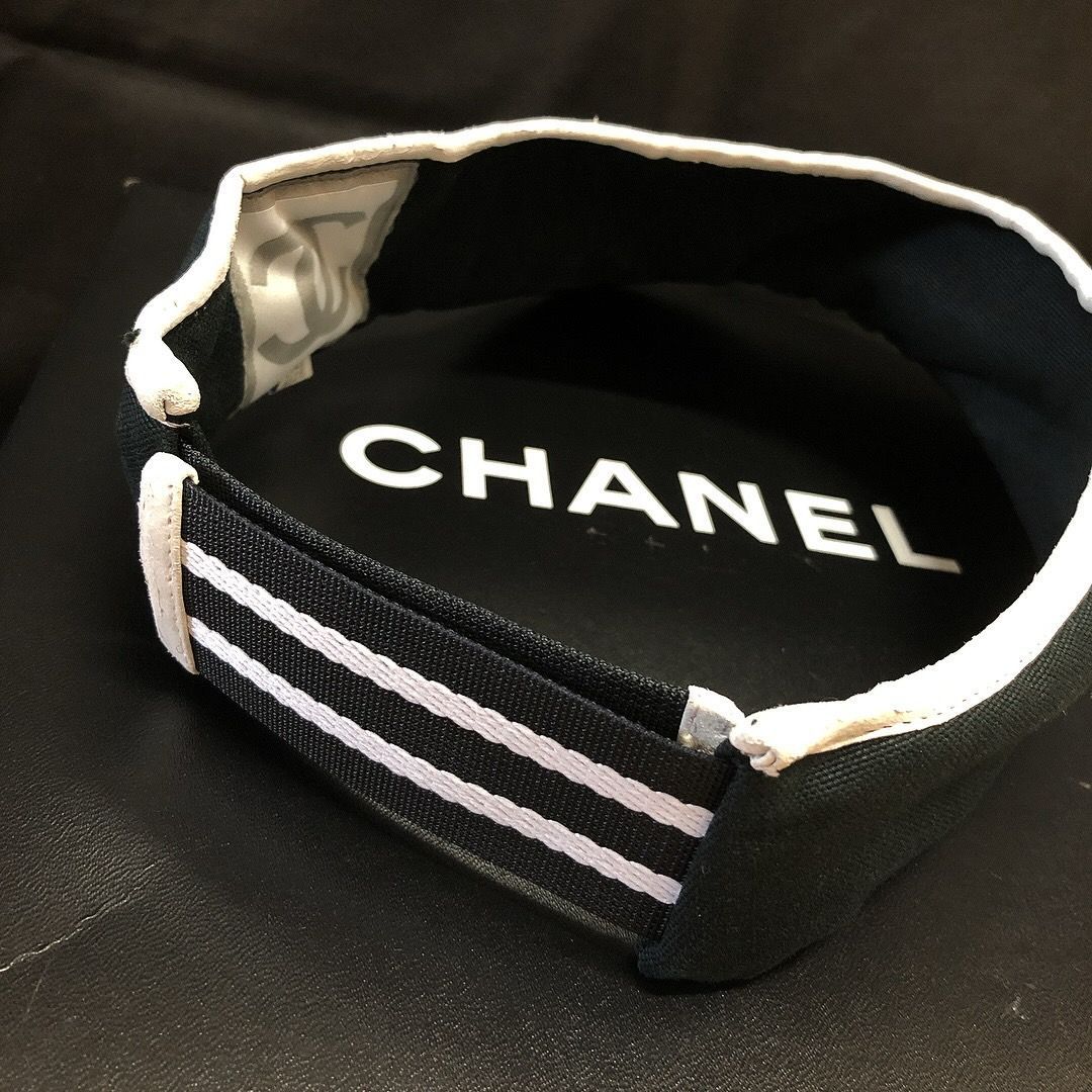 サイズ交換ＯＫ】 USED 中古 CHANEL シャネル サンバイザー シャネル