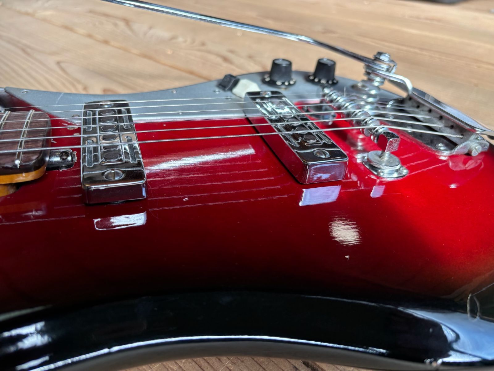 Teisco　SM-2L テスコ　ビザールギター1960年代　チューリップ TEISCO SM-2L 60年代 テスコ チューリップシェイプエレキギター