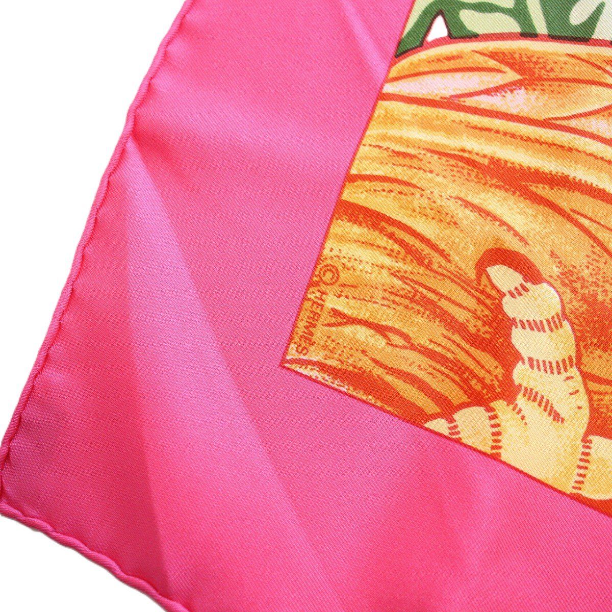 HERMES エルメス カレ 90 スカーフ Les Perroquets detail オウム