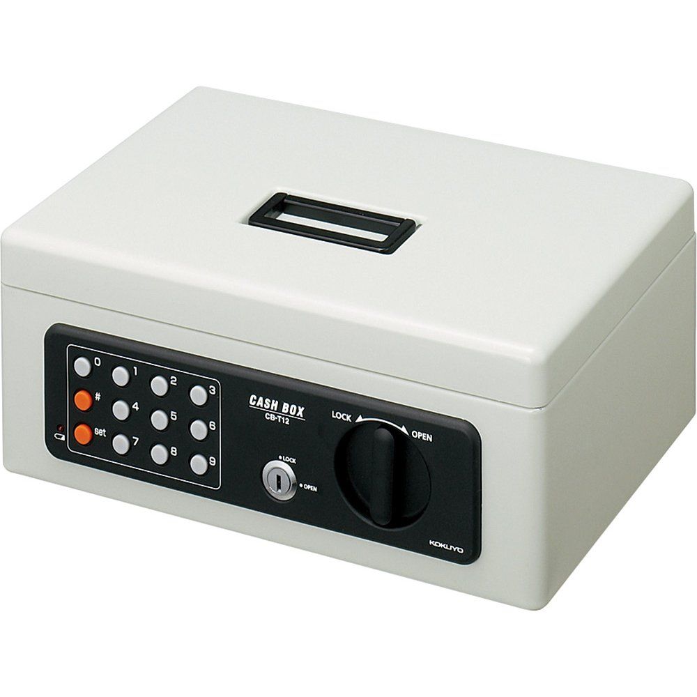 コクヨ 手提げ金庫 テンキー付 グレー B5 CB-T12M [ライトグレー] [B5]