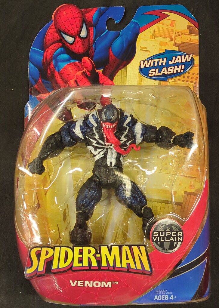 HASBRO SUPER VILLAINS SPIDER-MAN 2008 VENOM | WITH JAW SLASH! 6インチ