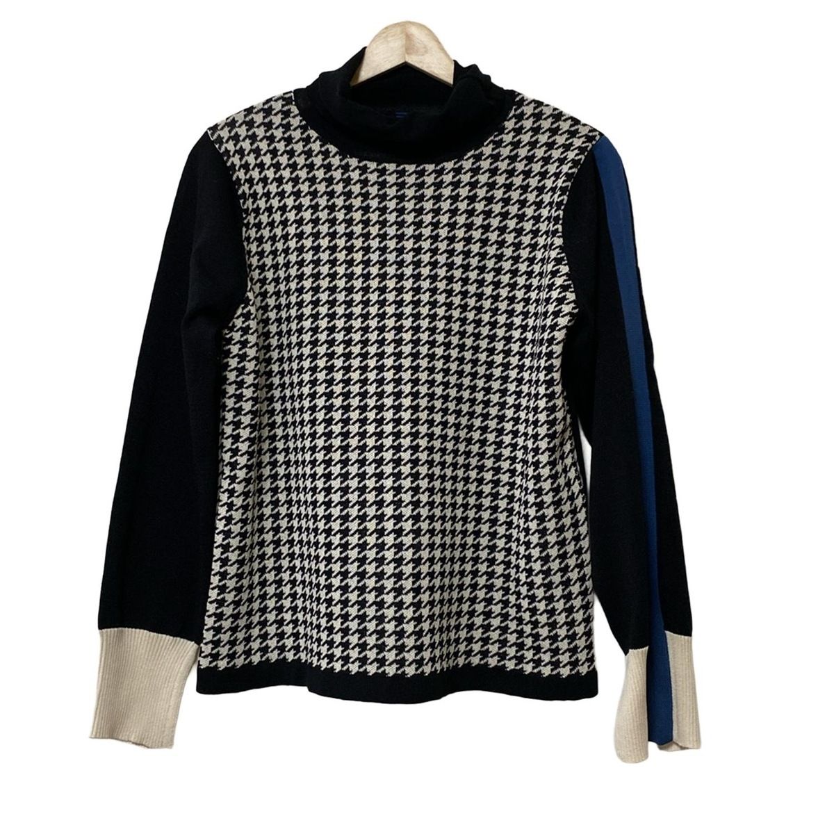 Graphpaper (グラフペーパー) Wool Border L/S Turtle Neck Tee