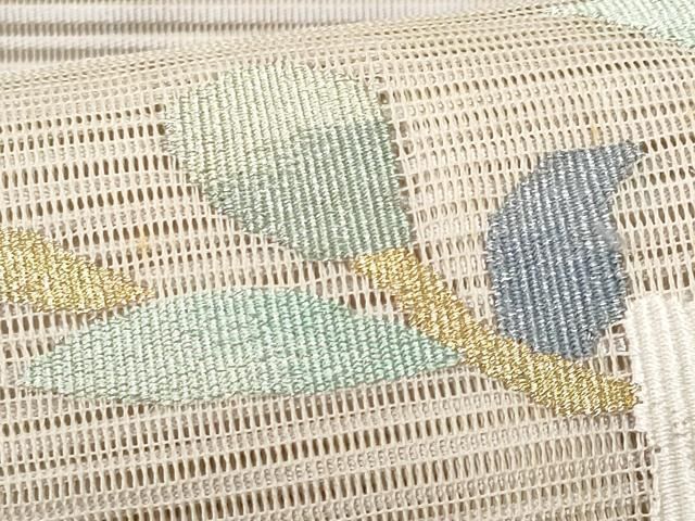 名古屋帯 花唐草模様 灰色 O-5303 名古屋帯 花唐草模様 灰色 O-5303 - メルカリ