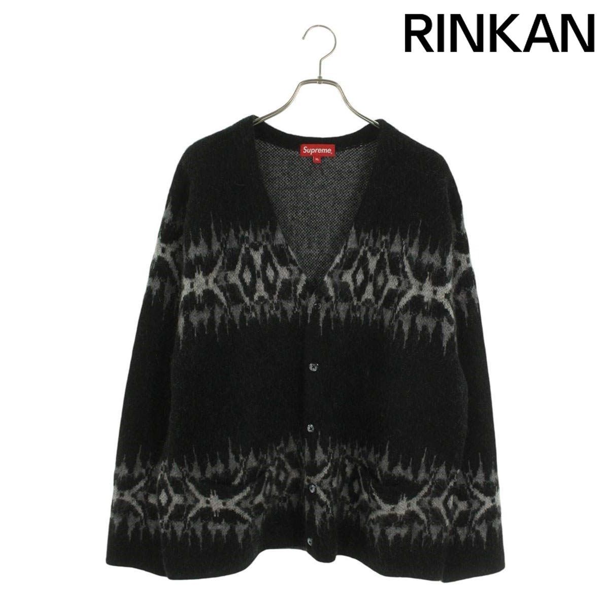 新品未使用 Supreme Abstract Stripe Cardigan 黒 シュプリーム 22AW Abstract Stripe Cardigan アブストラクト