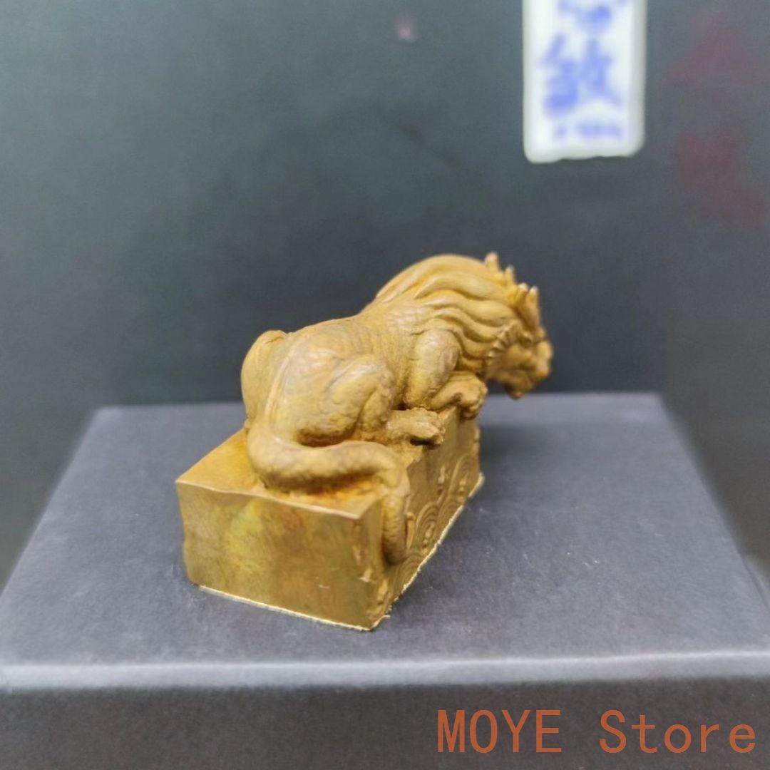 銅製 瑞獣 水獣 避水獣 招財 茶寵 文鎮 文房具 工芸品 置物zw0829