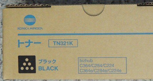 bizhub C224/C284/用ブラックトナー TN321K - メルカリ