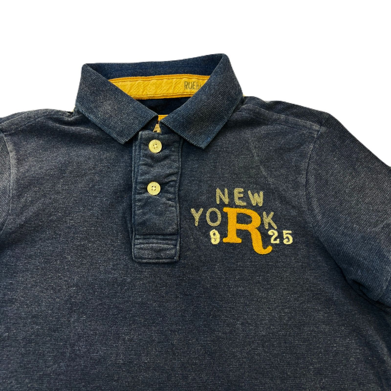 RUEHL No.925 ポロシャツ  ネイビー L RUEHL No.925 半袖 ポロシャツ ダークネイビー Sサイズ 細身