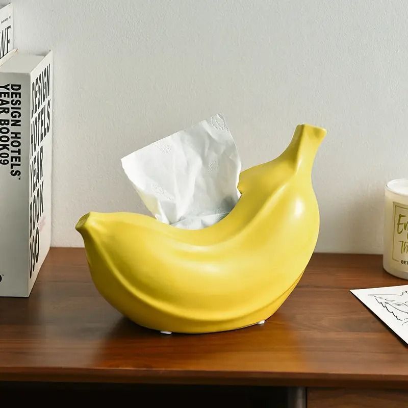 ティッシュボックス ティッシュケース バナナ イエロー フルーツ