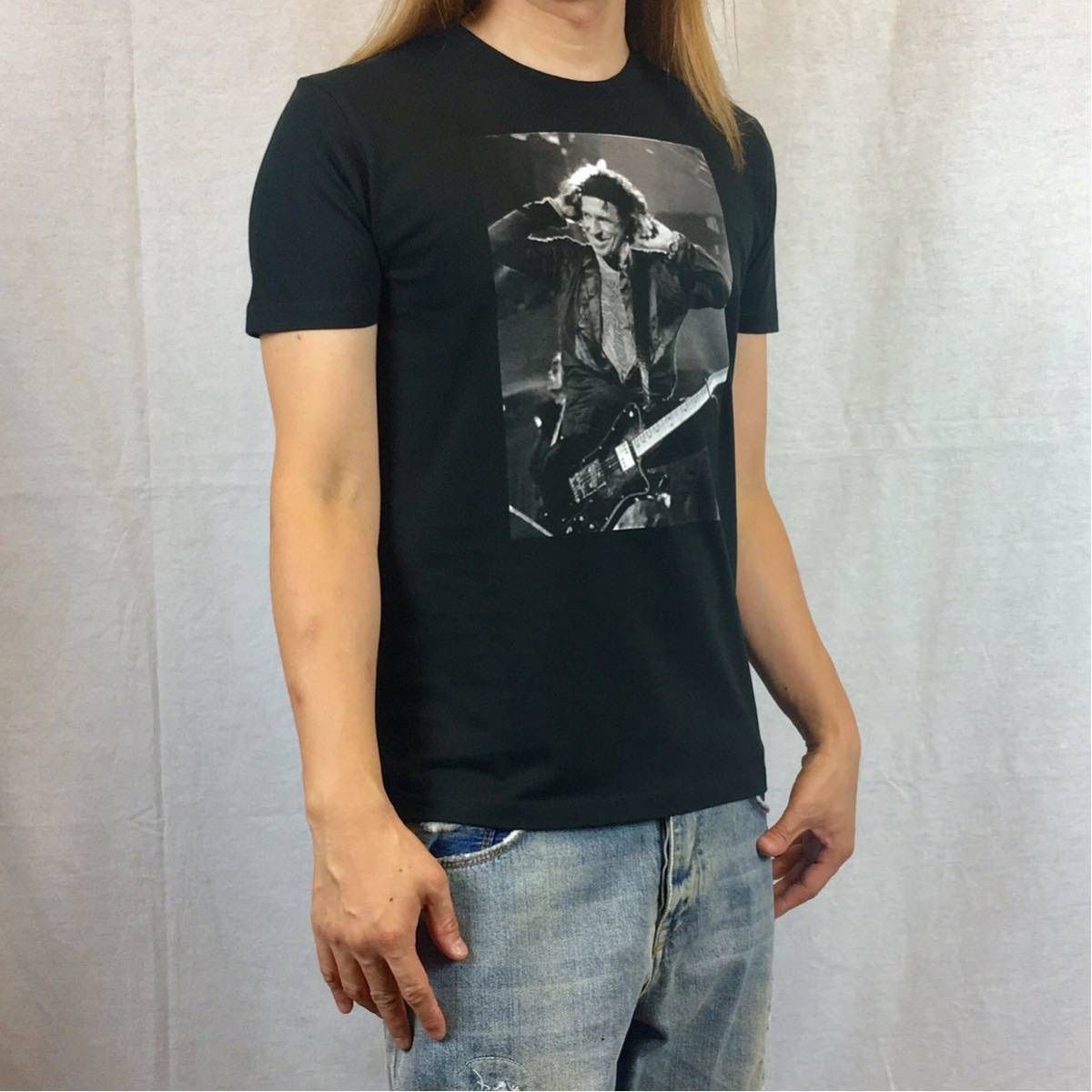 The Rolling Stones Tシャツ Lサイズ ギタリスト オリジナル Tシャツ キースリチャーズ ローリングストーンズ