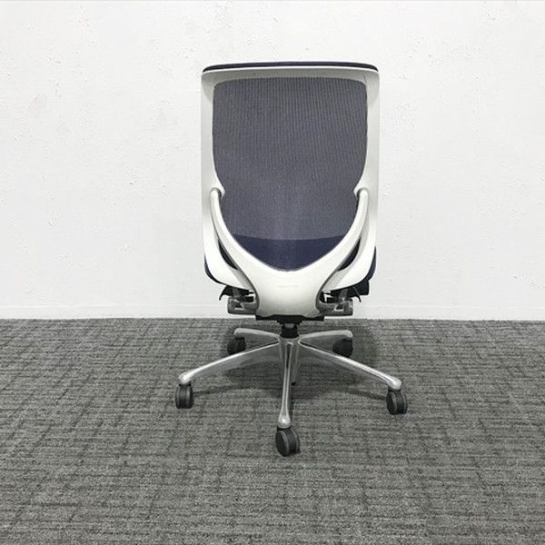 ゼファー メッシュ オフィスチェア オカムラ ダークブルー