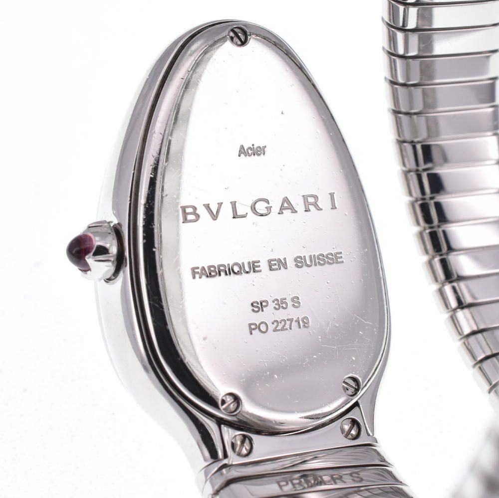 ブルガリ BVLGARI SP35S セルペンティ トゥボガス クォーツ レディース良品箱・保証書付き A#124452