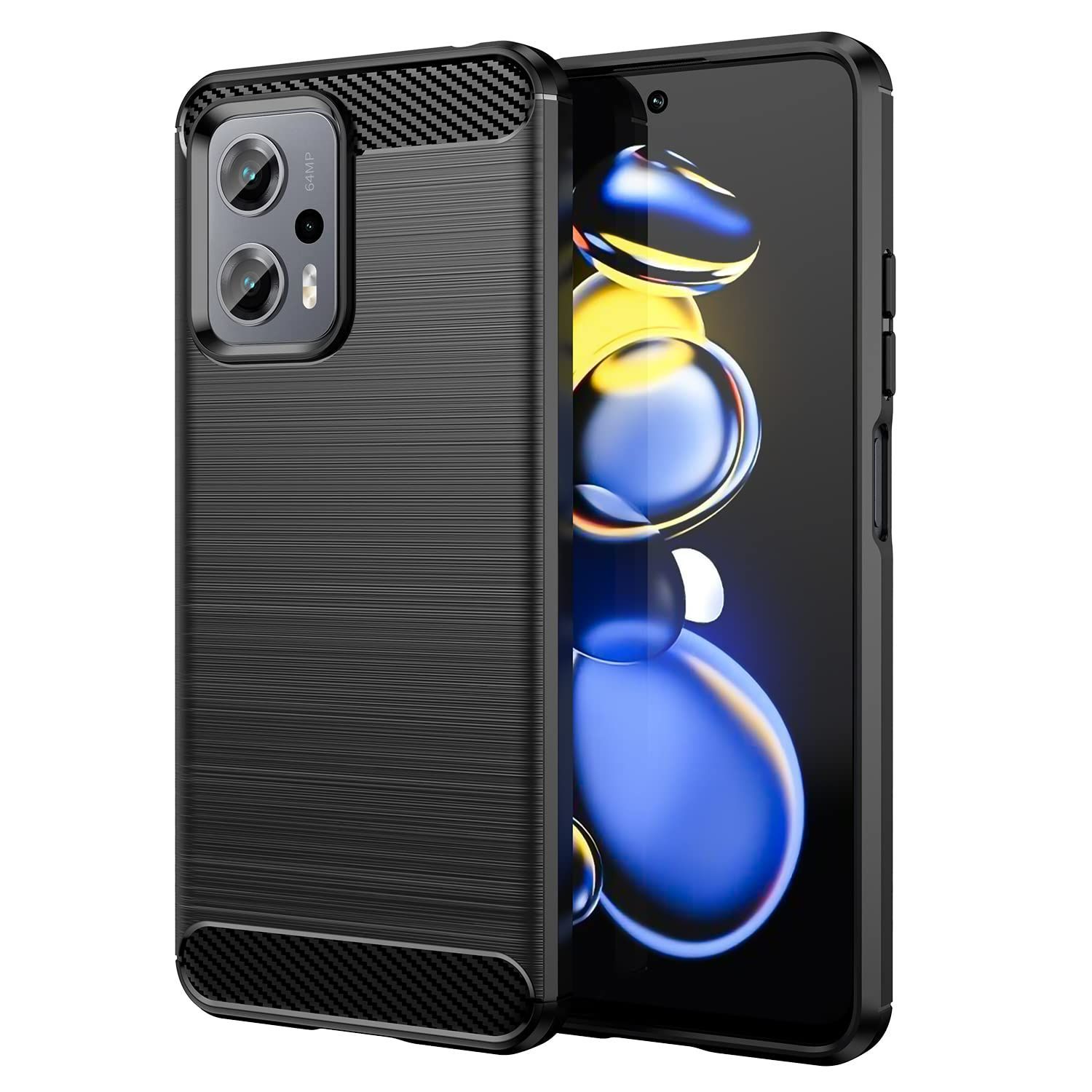 【数量限定】Xiaomi Redmi Note 11T Pro 5Gケース【MARR】 スマホケース 炭素繊維カバー TPU シリコン ケース  保護バンパー 弾力性付き Redmi Note 11T Pro 5G/ Redmi Note 11T Pro 5G+