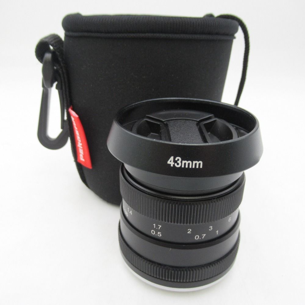 PERGEAR パーギア 交換レンズ フジXマウント 43mm F1.8レンズ マニュアルフォーカス