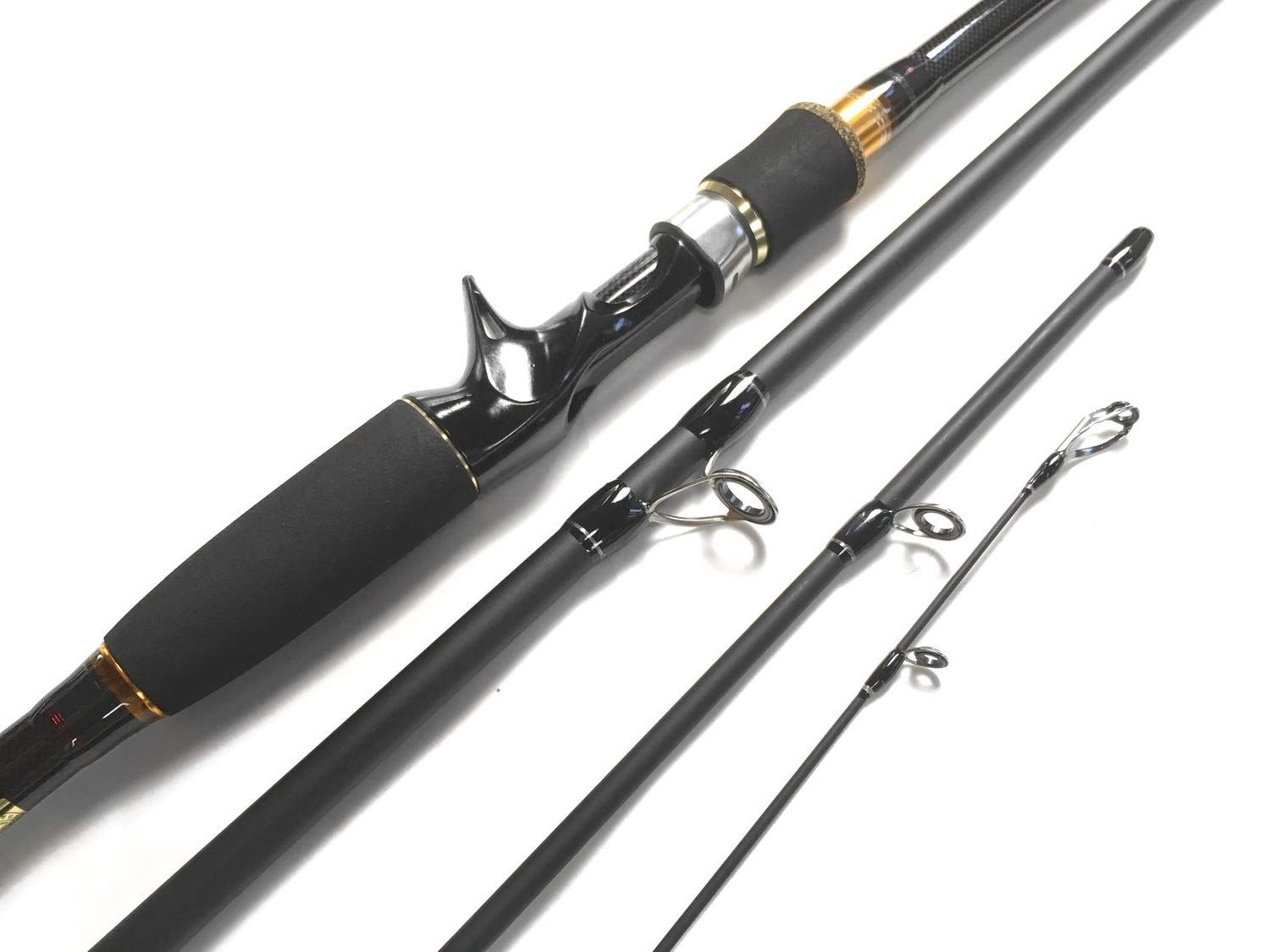 EVA 7ft (2.1m) スピニングロッド 3ピース (ML) バスロッド シーバスロッド トラウトロッド ロックフィッシュロッド ルア 3WAY EVA スピニングロッド ML(3WAY EVA 7ftスピニングロッド2ピース