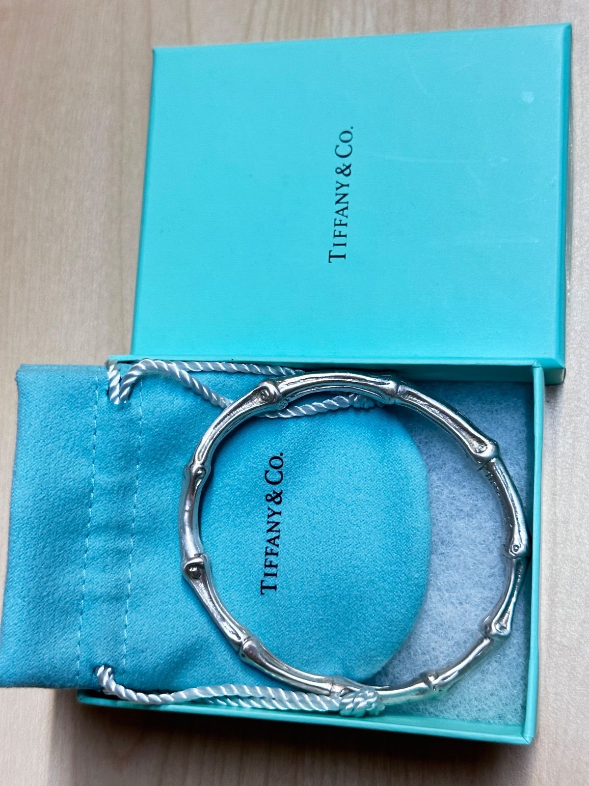 美品 Tiffany&Co. ティファニー バンブー バングル ブレスレット