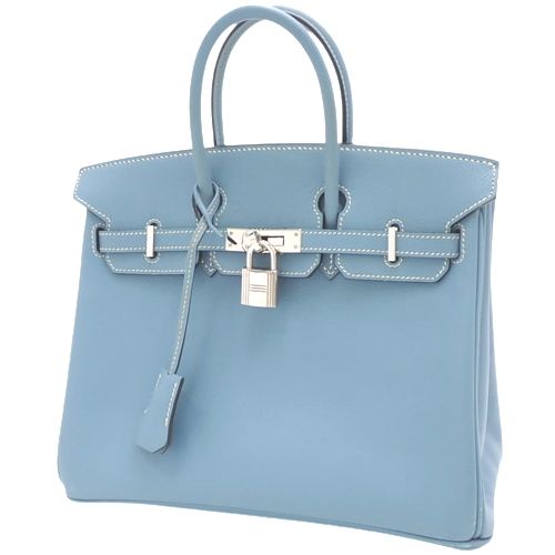 エルメス ハンドバッグ バーキン 25 ライトブルー 40802044436