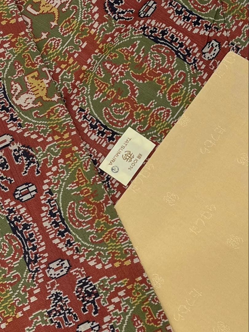 龍村美術織物 円文白虎朱雀錦 九寸名古屋帯 開き名古屋 未使用品 正絹