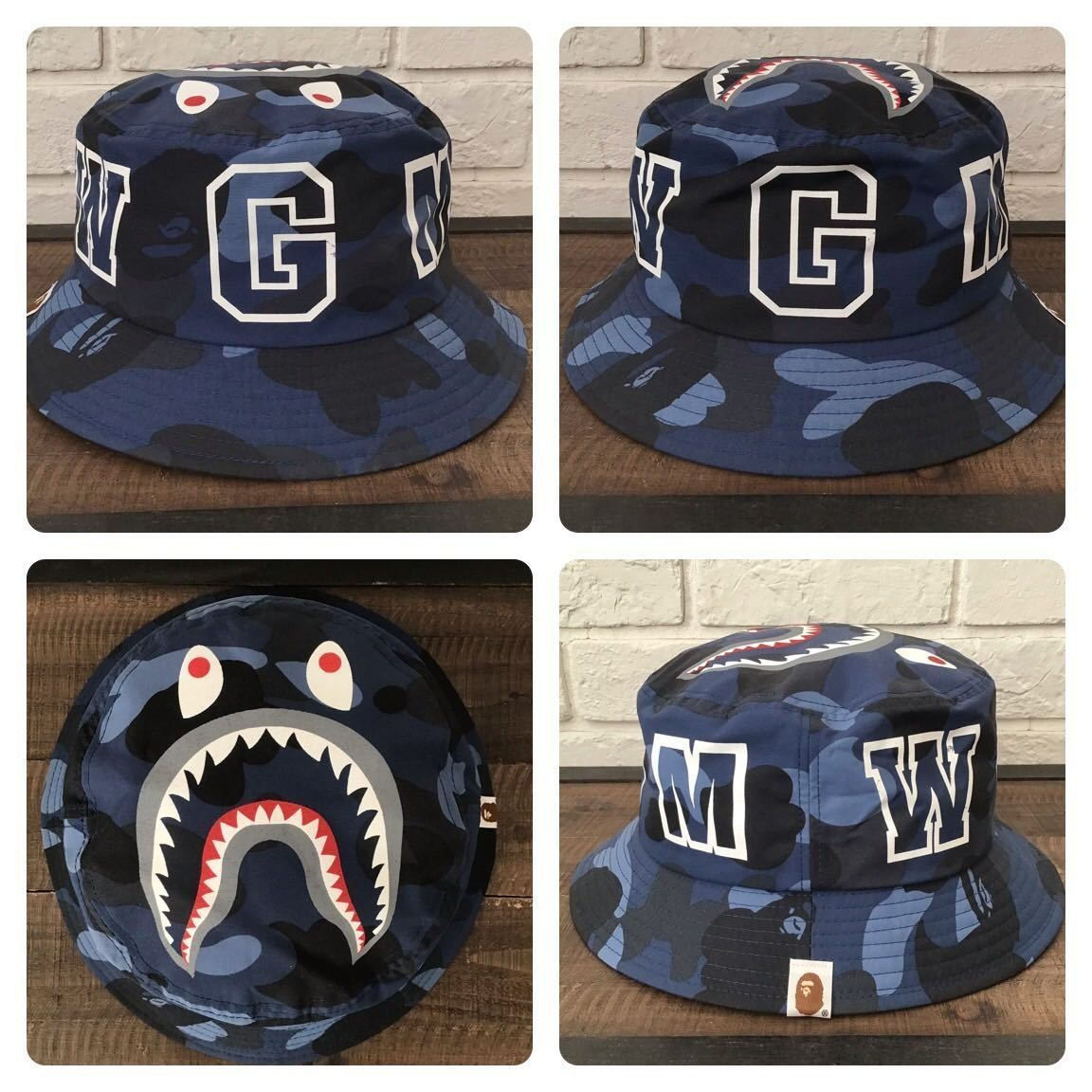 エイプ 迷彩 シャーク バケットハット Mサイズ （A BATHING APE