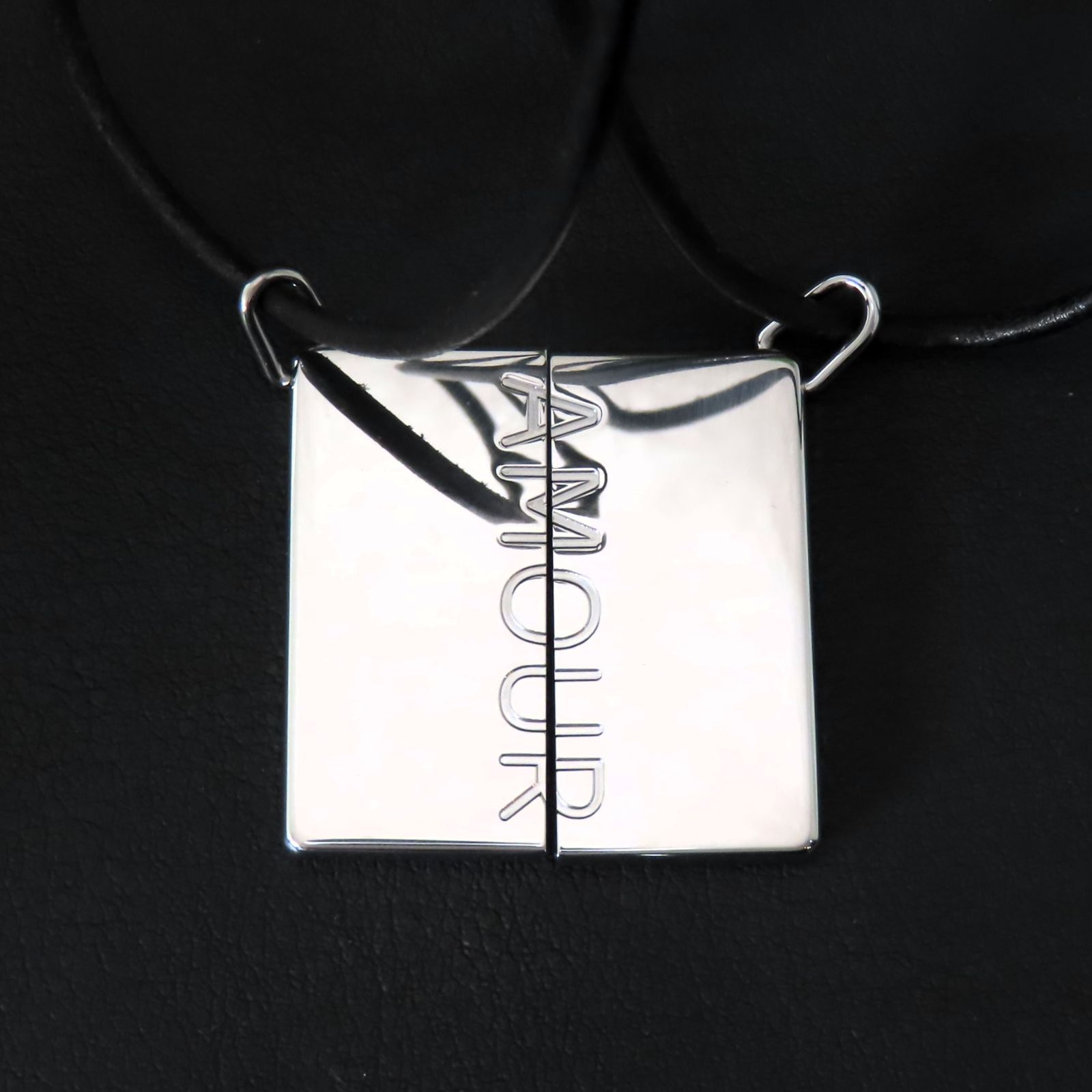 新品同様 美品 HERMES エルメス AMOUR アモーレ 愛 ペア ネックレス 