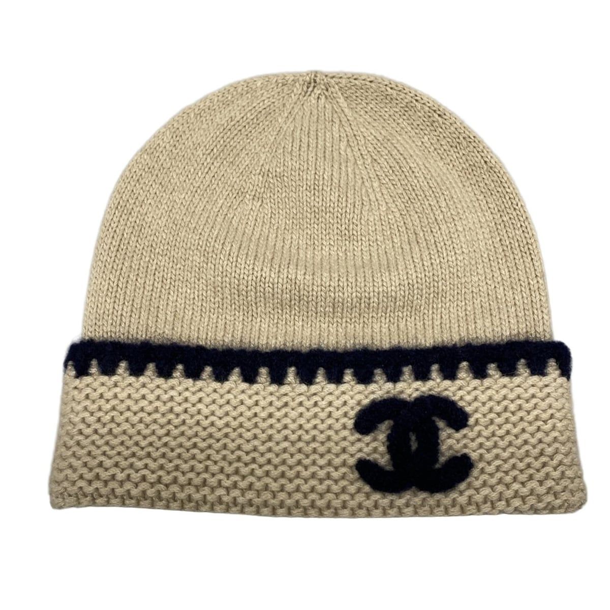 美品♪CHANEL カシミヤ ニット帽 楽天市場】【未使用品】 シャネル ニットキャップ ロゴマーク