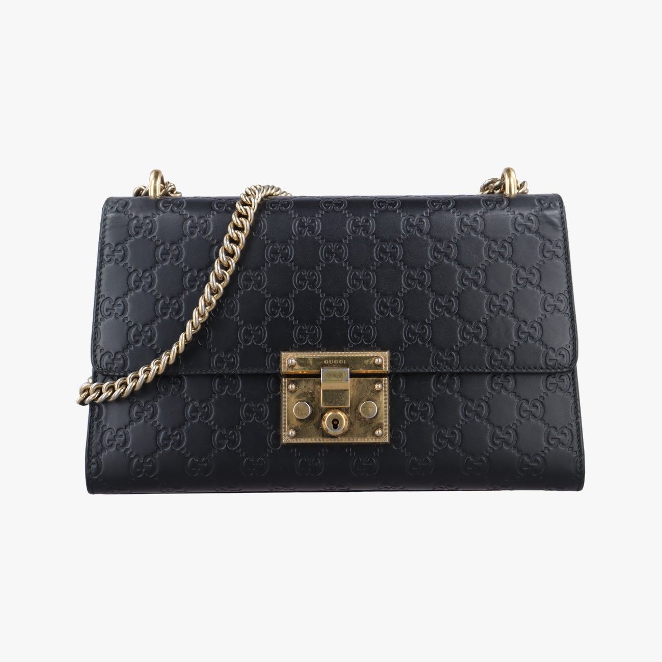 グッチGucciパドロックブラックレザー409486E019902868