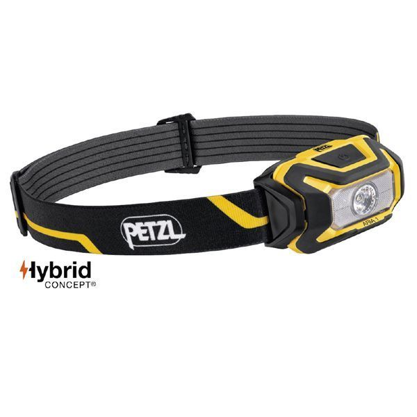 PETZL ぺツル アリア1 ヘッドライト ブラック イエロー 350ルーメン E069AA00