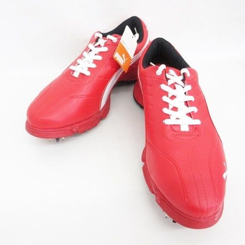 プーマ PUMA FUSION Sport XW ゴルフシューズ スパイク 187210 レッド ホワイト 赤 白 27