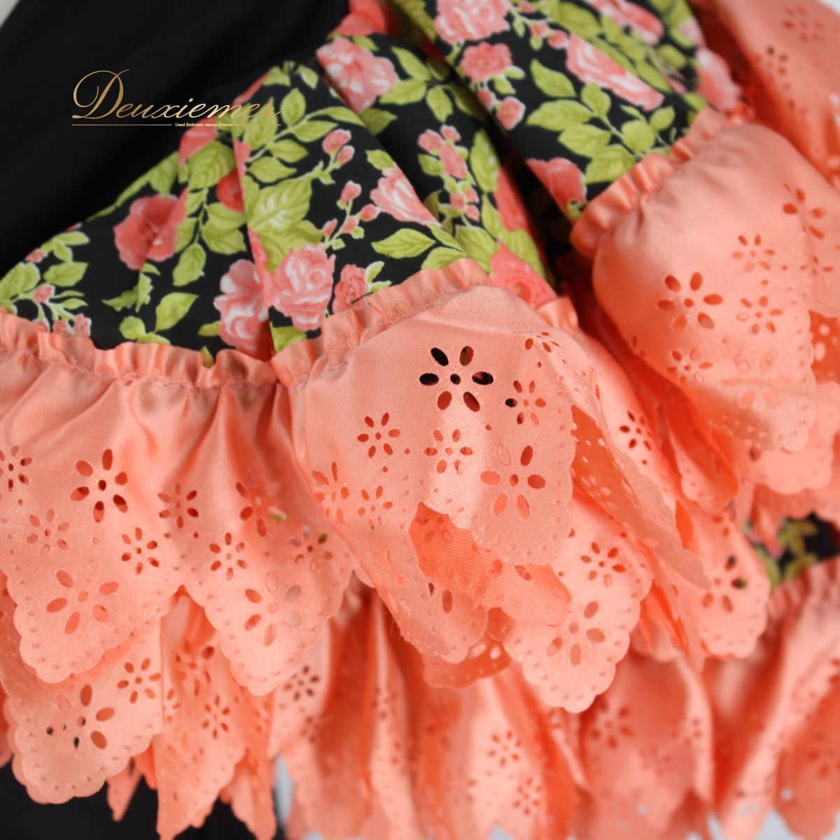 美品 スペイン製フラメンコ衣装】 ブラック系 ピンク系 Luisa