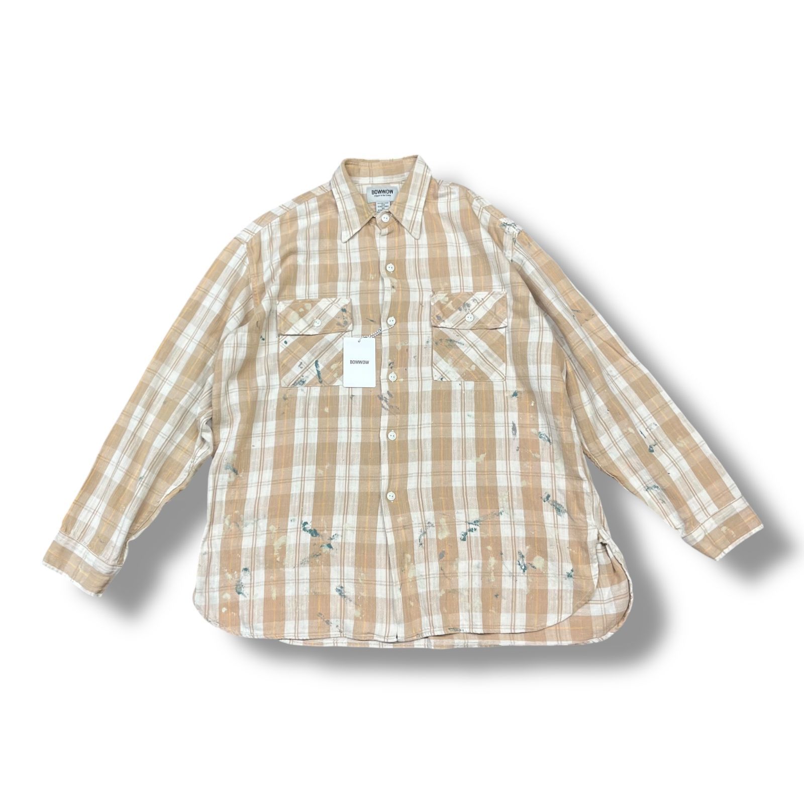 S 新品 25ss BOWWOW PAINTED PAINTER FLANNEL 【公式通販】